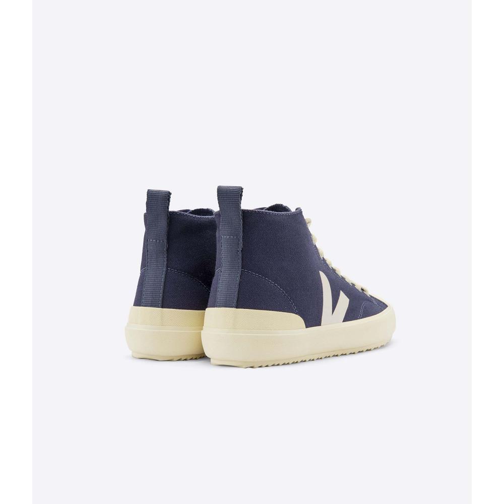 Men's Veja NOVA HT CANVAS High Tops Blue | ZA 104DFM